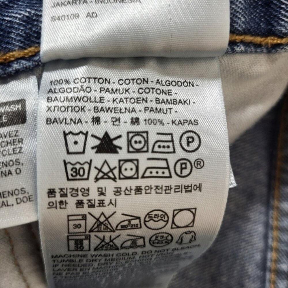 Levis 505 Blue Denim Jeans - Picture 6 of 8